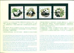 HONG KONG #1328-31 PANDAS COMPLETE SET IN COLLECTORS PACK, OG, NH, VF