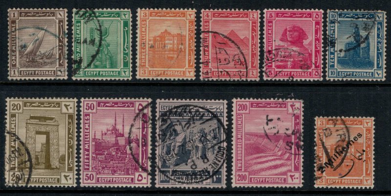 Egypt #50-60  CV $12.40