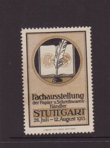 German - 1913 Stuttgart Trade Exhibition of Paper & Stationery Dealers
