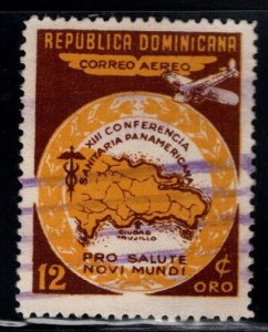 Dominican Republic Scott C77 used Airmail stamp