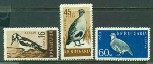 Bulgaria  #1052, 1053, 1054  Mint  VF LH  Scott $5.20  Birds