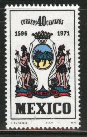 MEXICO Scott 1037 MNH** 1971 Monterrey Coat of Arms stamp