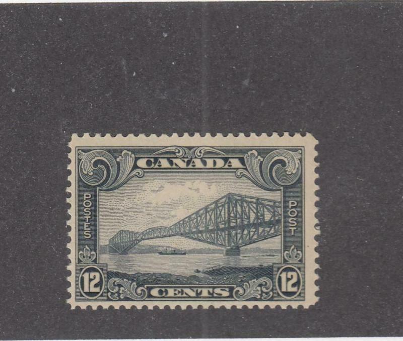 CANADA (MK909) # 156 VF-MNH  12cts QUEBEC BRIDGE /1929 / GREY CAT VALUE $140