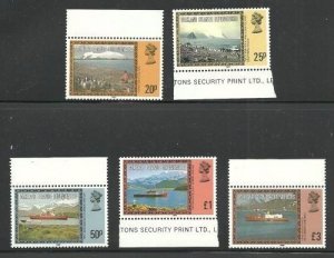 Album Treasures Falkland Islands Scott # 1L48a-52a Elizabeth Scenes Wmk. 384 MNH