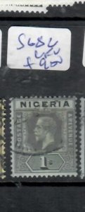 NIGERIA  KGV 1/-    SG 8C    VFU      P0308H