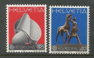 SWITZERLAND  594-595  MNH,  COMMON DESIGN,  EUROPA '74