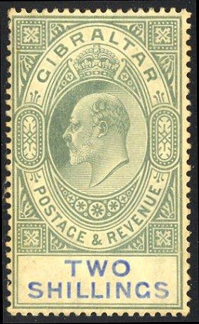 HALF-CAT BRITISH SALE: GIBRALTAR #59a Mint