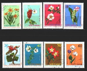 Vietnam. 1975. 795-802. Flowers, flora. USED.