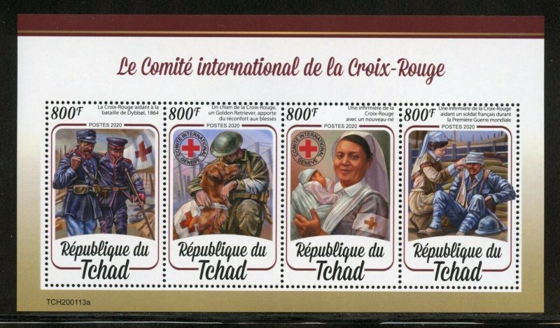 CHAD 2020 INTERNATIONAL RED CROSS SHEET MINT NH