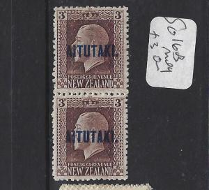 AITUTAKI (PP0310B)  ON NZ  KGV 3D  2 PERF PR  SG 16B   MOG