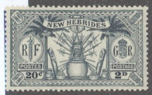 New Hebrides- British, Sc #43, MH