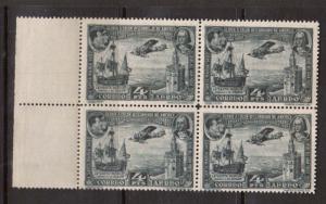 Spain #C57 VF/NH Block