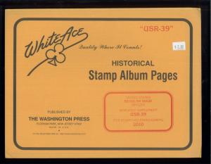 2010 White Ace US Regular Issue Stamp Album Simplified Supplement USR-39