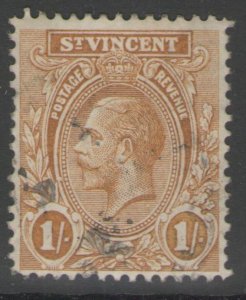 ST.VINCENT SG138a 1927 1/= OCHRE USED
