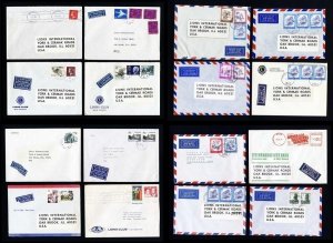 240 Lions Club of the World Covers to Lions International - Shipping Included
