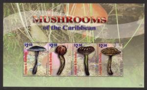 Antigua Sc# 3138 MNH Mushrooms of the Caribbean (M/S)