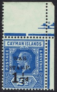 CAYMAN ISLANDS 1917 KGV WAR STAMP 1½D ON 2½D STAMP MNH **