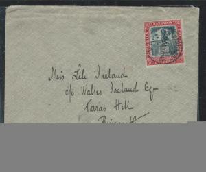 BARBADOS (PP2912B) 1906 NELSON 1D COVER TO CANADA