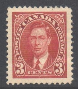 Canada Scott 233 - SG359, 1937 George VI 3c MH*