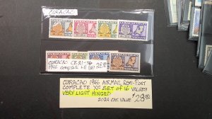 Netherlands Antilles 1946 Airmail Semi-Post. Scott# CB21-CB36 VLH complete (16)