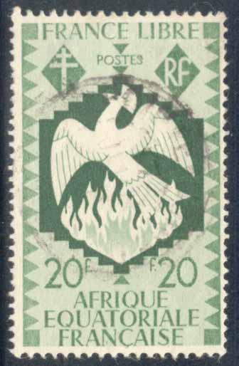 French Equatorial Africa ~ #155 ~ Phoenix ~ Used