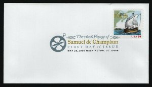 #4073 39c Samuel de Champlain, Digital Color FDC **ANY 5=FREE SHIPPING** 