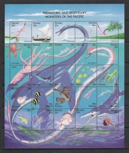 Palau #318 Prehistoric Sea Creatures Souvenir Sheet Mini Sheet MNH