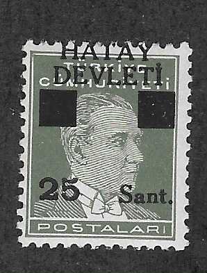 Hatay #2a 25s on 1ku 5  (MLH) CV $2.25