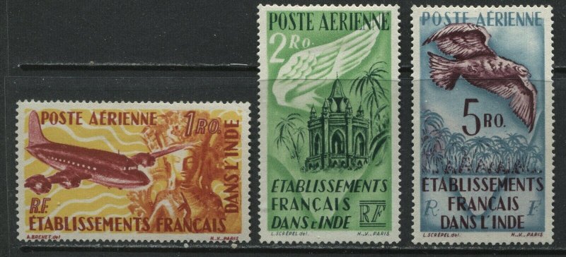 French India 1949 lovely Airmails mint o.g. hinged