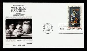 FIRST DAY COVER #1386 William Harnett American Artist 6c FLEETWOOD U/A FDC 1969