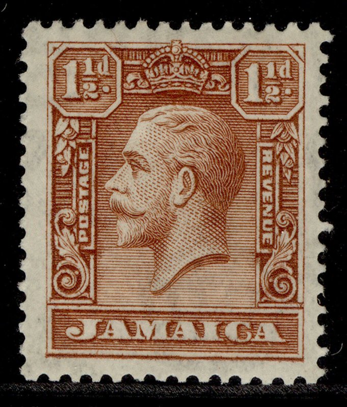 JAMAICA GV SG109, 1½d chocolate, M MINT. 