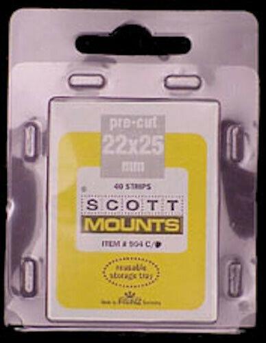 Scott/Prinz US Regular Issue Vertical Stamp Mounts Size: 22x25 Black #904 B