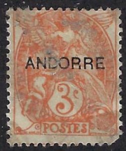 French Andorra 3 used, BIN $1.00