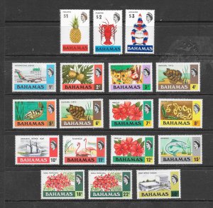 BAHAMAS #313-330 FLORA & FAUNA MNH