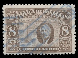 HONDURAS AIRMAIL STAMP 1946. SCOTT: C163. USED. # 1