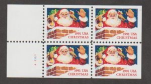 U.S. Scott #2581b Santa Claus Stamp - Mint NH Booklet Pane