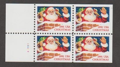 U.S. Scott #2581b Santa Claus Stamp - Mint NH Booklet Pane