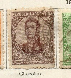 Argentine 1908-10 Early Issue Fine Used 2c. NW-178869