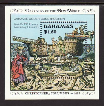 Bahamas Columbus 667 Souvenir Sheet MNH VF  