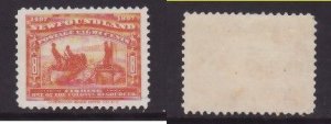 Newfoundland-Sc#67- id30-unused og hinged centered 8c Fishing-1897-