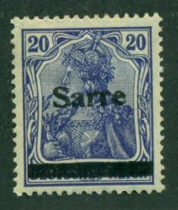 Saar 1920 #8 MH SCV (2024) = $0.50