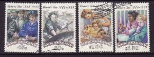 New Zealand-Sc#1151-4-used set-Women Suffrage-1993-