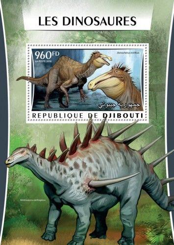 Djibouti Dinosaurs Prehistoric Animals Fauna MNH stamp set