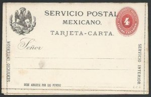 MEXICO Early lettercard - unused...........................................10450