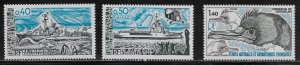 French Southern & Antarctic Territory Scott #'s 77 - 79 MNH
