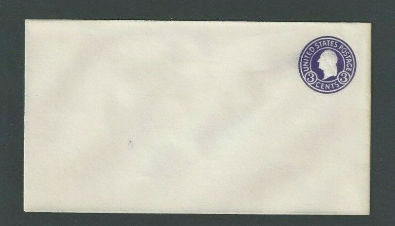 Ca 1932 U436E 3c Purple On White Mint Entire Die 146 Size 10