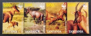 *FREE SHIP Tanzania WWF Topi Antelope 2006 Deer Wildlife Fauna Wild (stamp) MNH