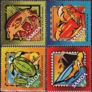 SAMOA 2005 - Scott# 1071-4 Legends Set of 4 NH