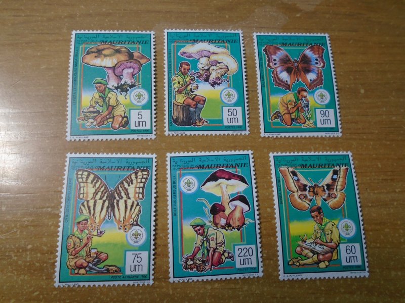 Mauritania  #  681-86  MNH   Scouting