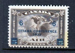 Canada #C4  6 cent airmail overprint and NICE!!  (Mint Hinged)  cv$40.00